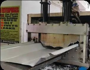 Cutting Galvalume coil